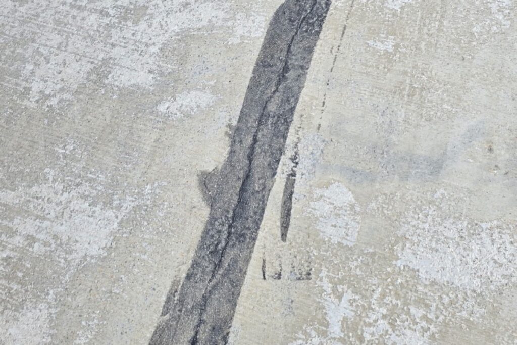 Resurfaced concrete driveway at a residential property